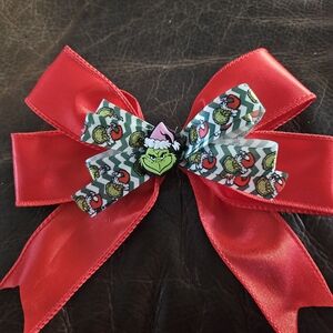 Vibrant Red Character Bow for Kids
